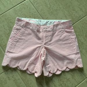 Lilly Pulitzer Buttercup pink and white shorts